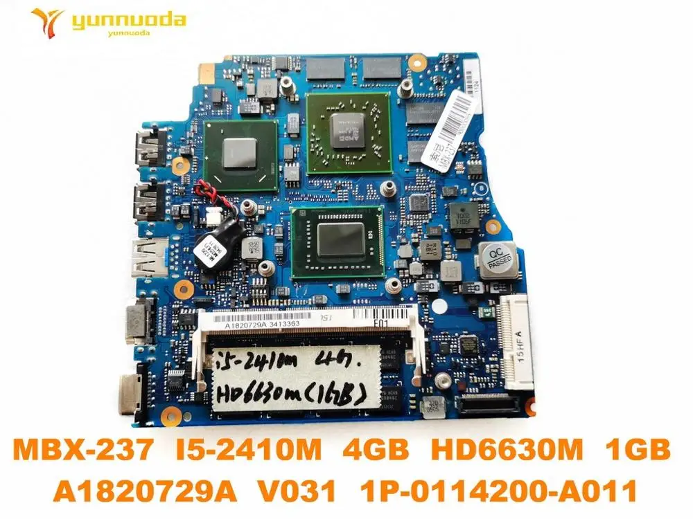 Original for SONY MBX-237 laptop motherboard I5-2410M 4GB HD6630M 1GB A1820729A V031 1P-0114200-A011 tested good | Компьютеры и офис