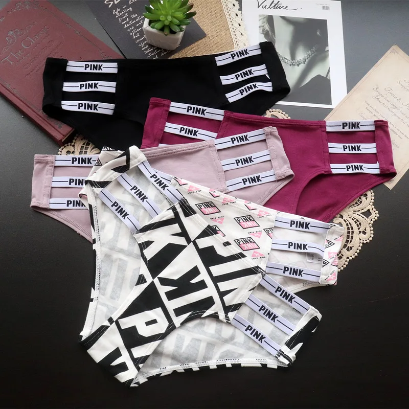 

Сексуальные женские трусики, хлопковое розовое нижнее белье с надписью, бесшовные стринги с низкой талией, стринги, женское нижнее белье, сп...