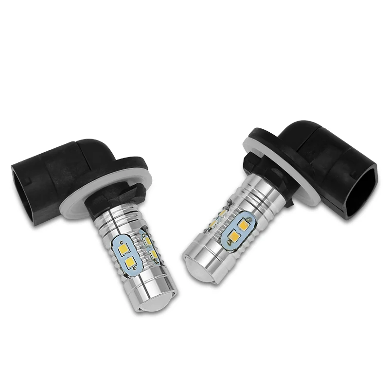 Белый 2 шт. H27/881 Led P13W светодиодные лампы 20 Вт 700LM 6500 к белые Противотуманные фары Дневные Фары Светильник вождения дневные ходовые авто светодиодные лампы 12 V-24 V для HYUNDAI - Испускаемый цвет: Белый