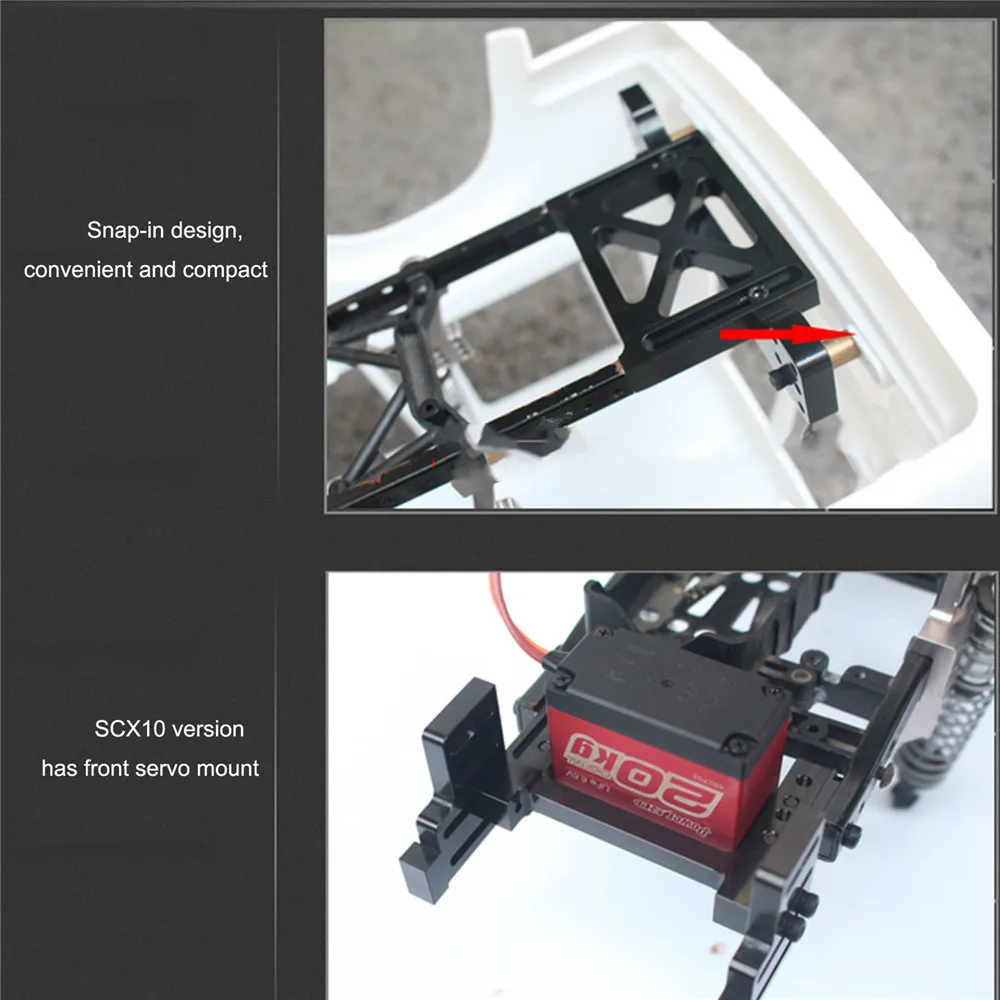 

Крепежные кронштейны для корпуса автомобиля, крепежная стойка, прочный металл для 1:10 SCX10 рама, заменена на Land Cruiser LC80, модификационные детали