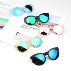 Детские солнцезащитные очки для девочек и мальчиков, брендовые круглые модные детские солнцезащитные очки в стиле ретро, Детские зеркальные очки с защитой UV400