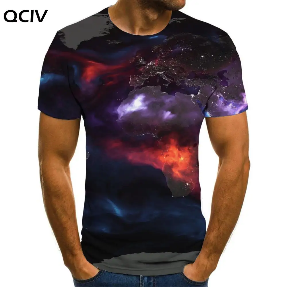 

Красочная футболка QCIV, мужская модель, 3d Рисунок, аниме одежда, абстрактная рубашка, мужская одежда с принтом, летняя крутая уличная одежда