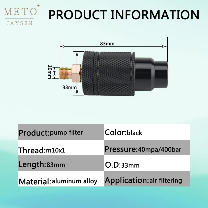 Пейнтбол PCP Насос высокого давления воздушный фильтр 40mpa водомасляный сепаратор