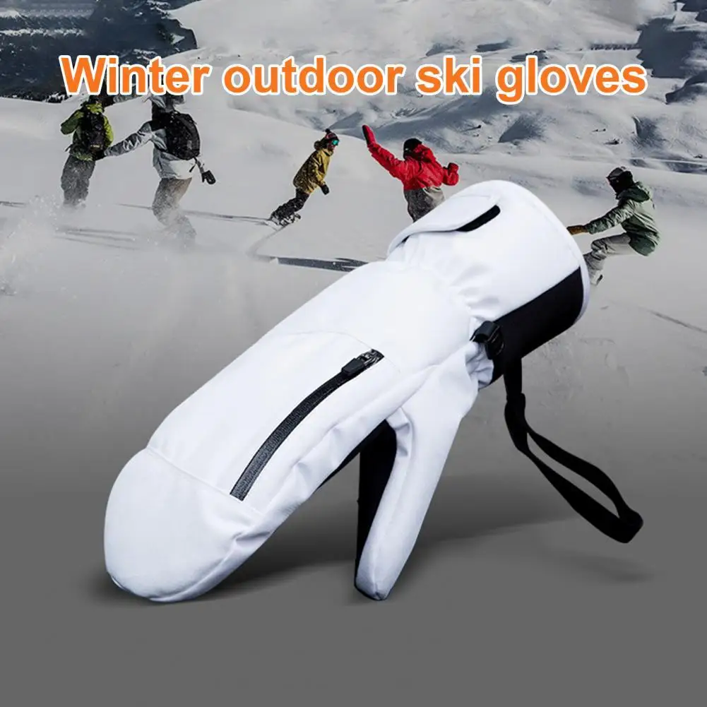 

1 Pair Touchscreen Gloves Water Proof Anti-slip Full Finger Unisex Women Men Ski Gloves for Winter