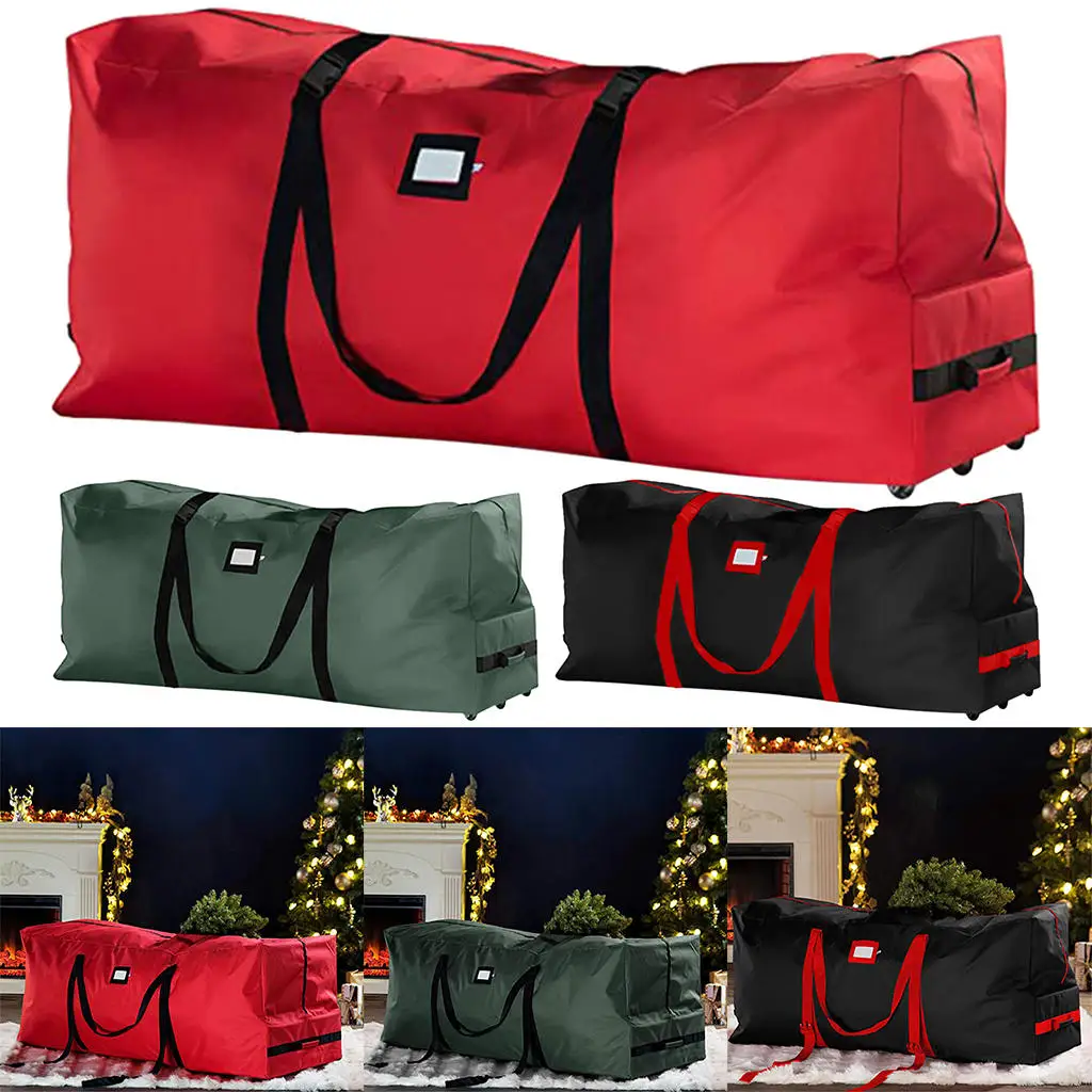 Bolsa de almacenamiento grande para &aacute;rbol de Navidad, impermeable, a prueba de roturas, Oxford 600D, duradera, para &aacute;rboles desmontados, navidad-5