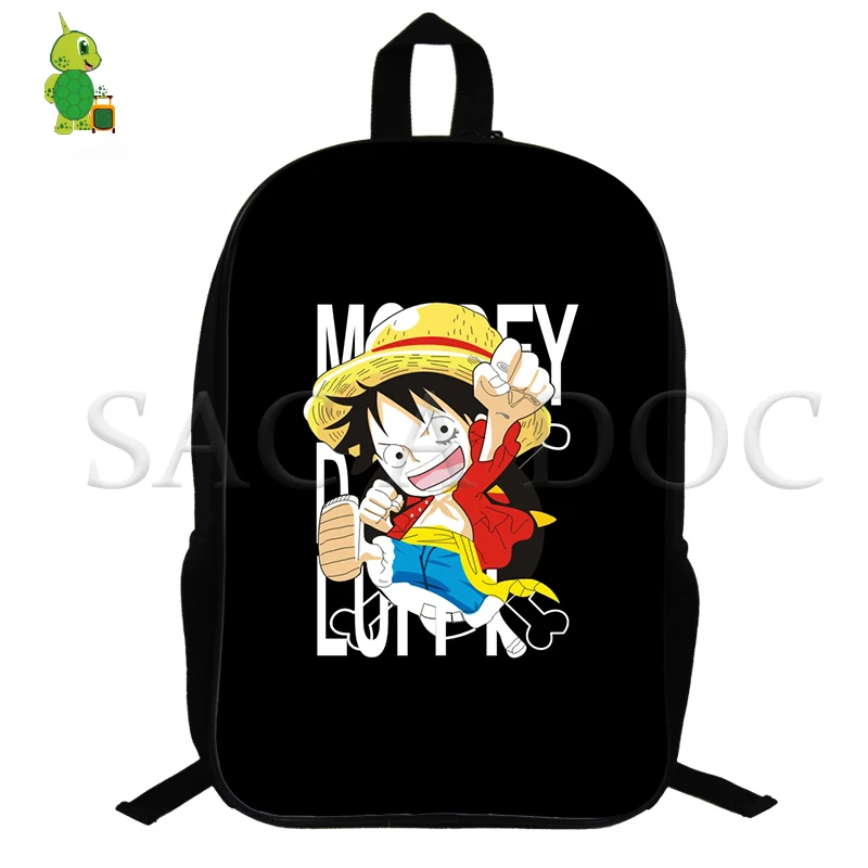 Аниме one piece D. luffy рюкзак для мальчиков и девочек Mochila школьные сумки для подростков 14,5 дюймов Рюкзак на заказ дорожные сумки - Цвет: 3