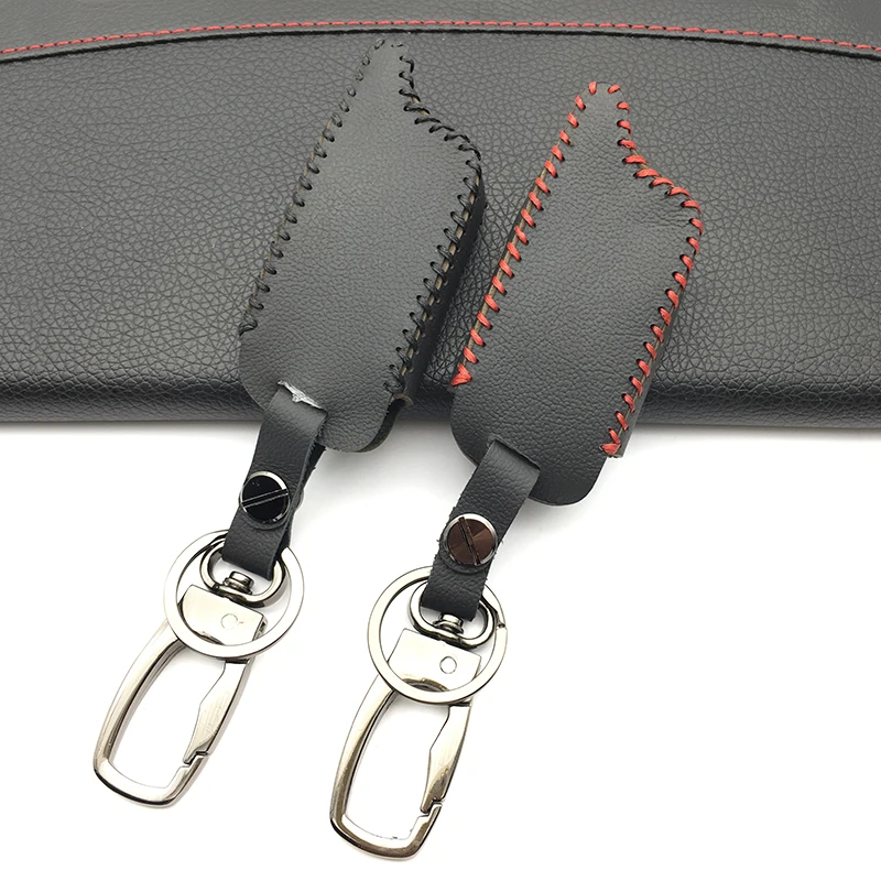 

Car leather key cover For SLK-625 SLK-675RS SLK-650RS 2 Way Alarm Burglar Alarm Remote Control Car LCD Key Chain Car accessories