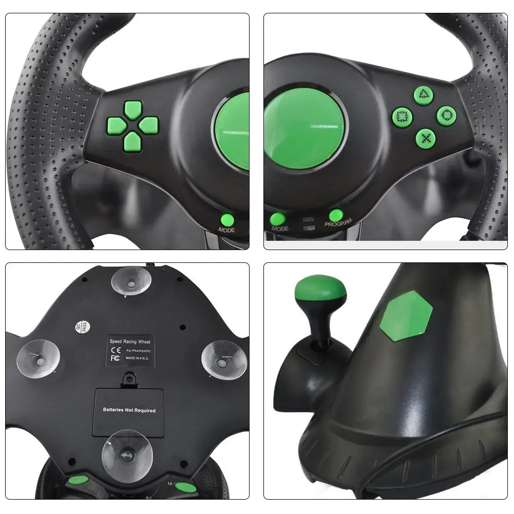 Гоночное Рулевое колесо для XBOX 360 forPS2 PS3 компьютера Автомобильное рулевое с USB