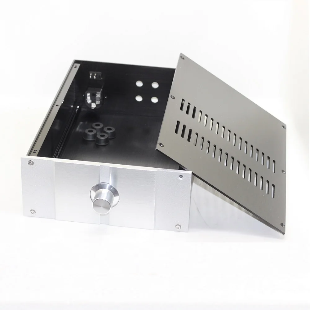 W220 H90 D311 Проходной предусилитель корпус для наушников из анодированного алюминия