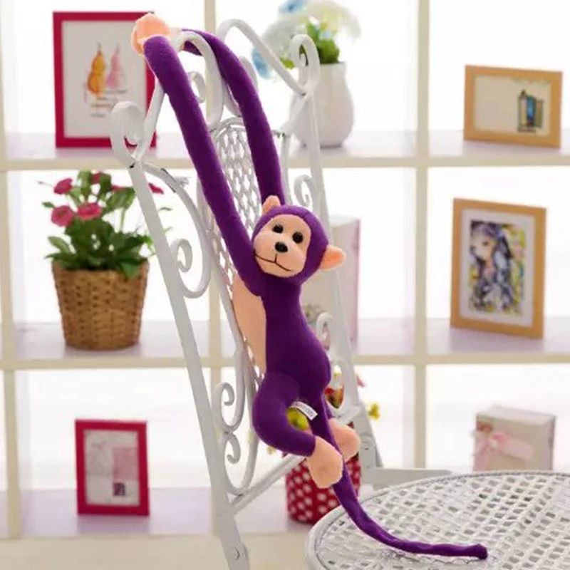 60 см Kawaii длинные руки хвост Обезьяна Мягкая кукла плюшевые игрушки шторы для сна