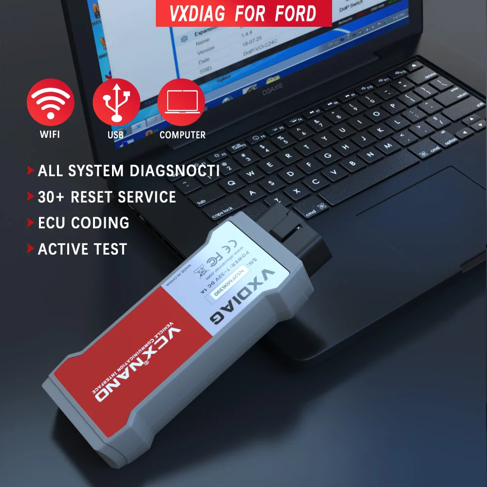 OBD2 автомобильный диагностический инструмент VXDIAG VCX NANO для Ford Mazda 2 в 1 с WIFI и USB V119