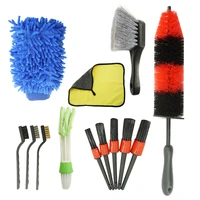 13pcs auto tyre cleaner hub cleaner detail cleaner gap cleaner set cleaning supplies car wash brush detailing car products