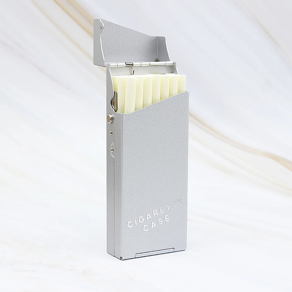 Holds 20 Cigarettes Aluminium Alloy Cigarette Case Cover Portable Ladies Box Sleeve Tobacco Smoking Accessories | Дом и сад