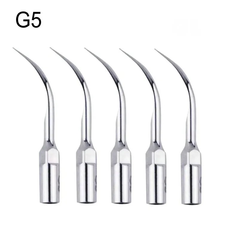 

5Pcs/pack Dental Ultrasonic Scaler Scaling Tip G1 G2 G3 G4 G5 Tips Fit EMS Woodpecker Handpiece Dentistry Instrument