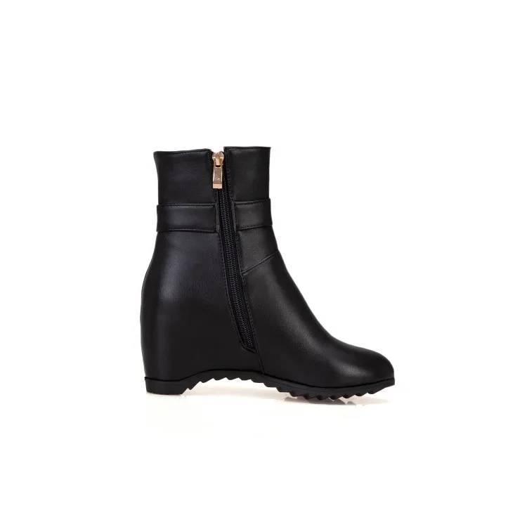 Женские свадебные сапоги PXELENA белые с жемчугом кристаллами цепочкой и бантом на