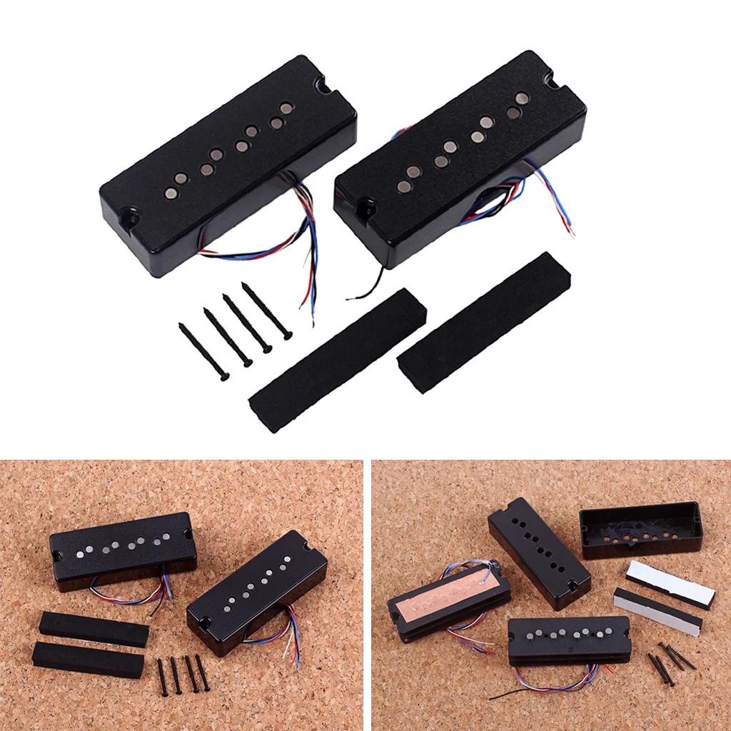 

4 String Humbucker Electric Guitar Pickup 2pcs/Set For Bass Electric Guitar
