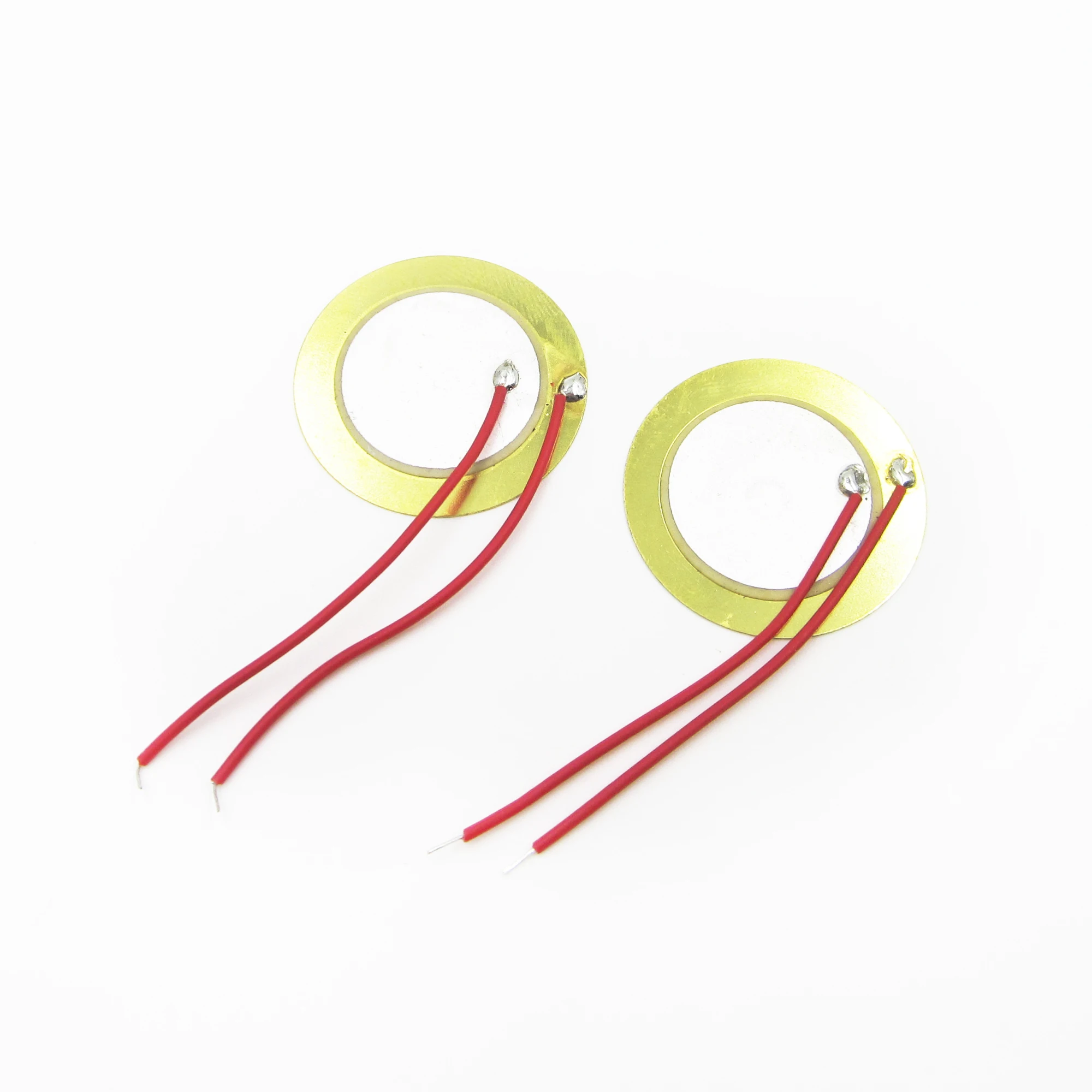 50 шт. 27 мм пьезо элементы эхолот сенсор триггер барабанный диск + провод медь -
