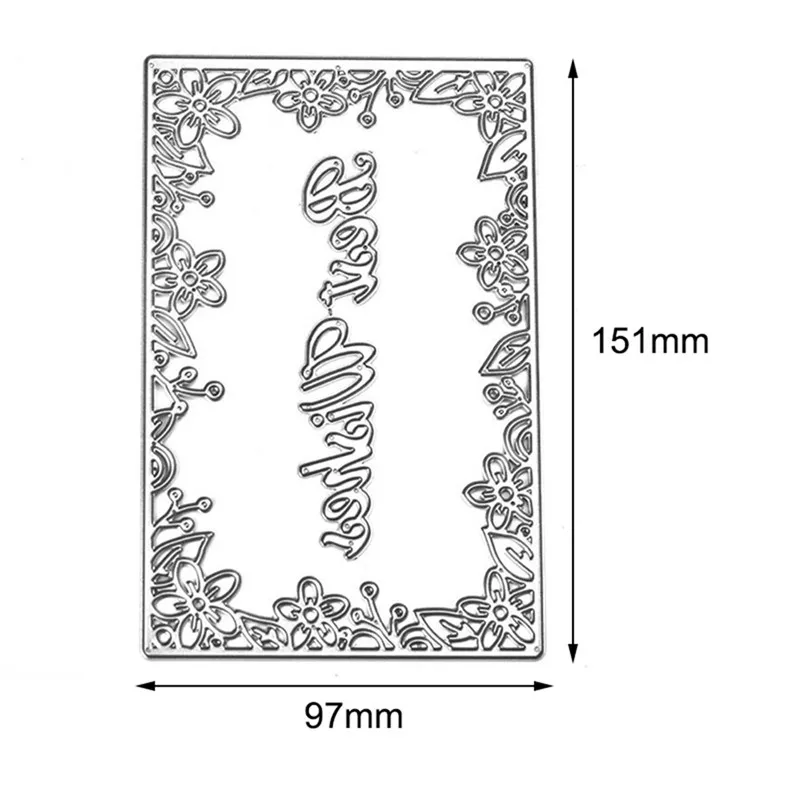 Naifumodo буквы рамки металлические режущие штампы для скрапбукинга карты Альбом