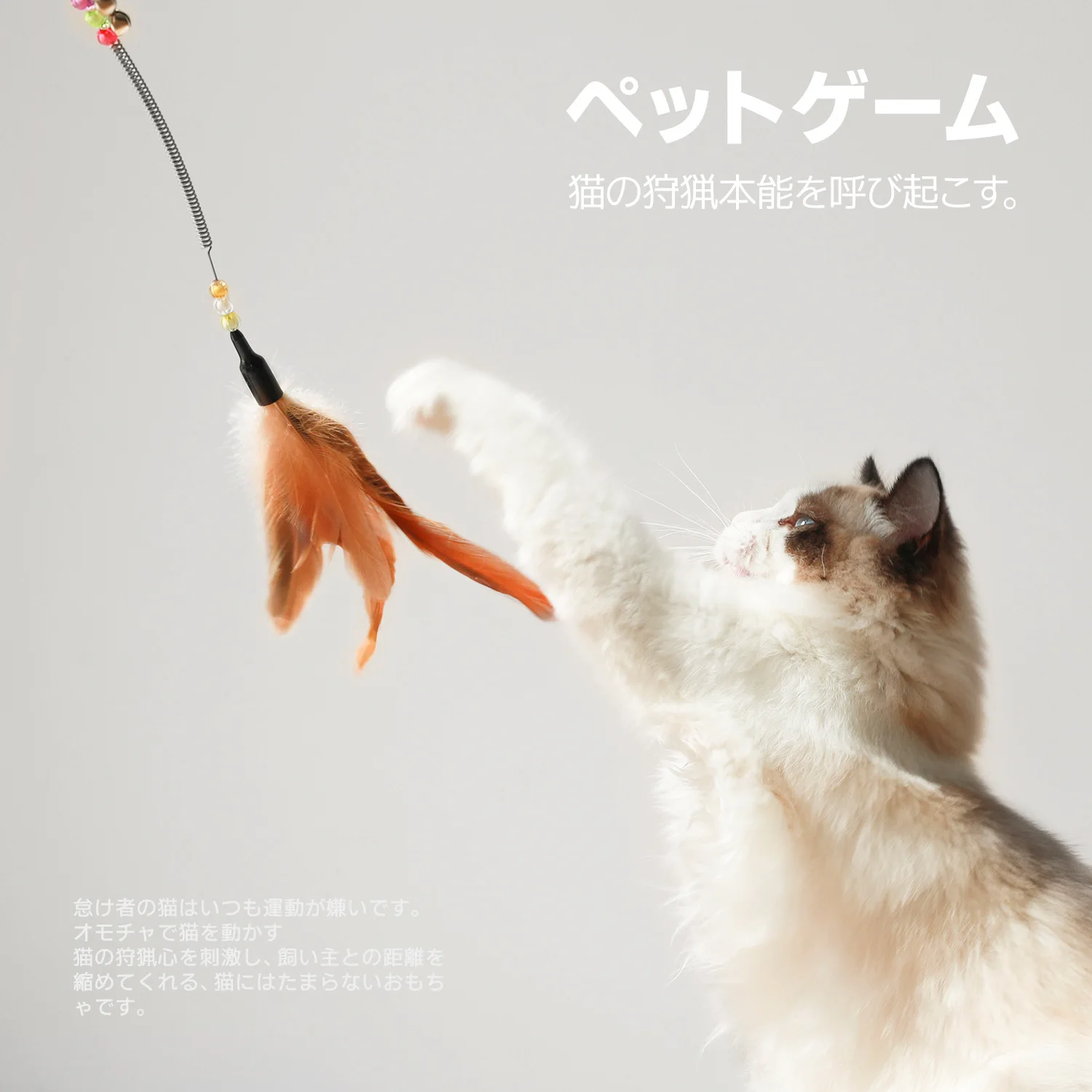 

New Chicken feather Bite Resistant Plush Cat Stick Toys for Cats Toy for Kitten Playing Teaser Wand Cat Accessories Cat Toys