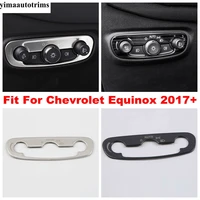 car head light lamp switch button frame decor cover trim stainless steel interior accessories for chevrolet equinox 2017 2022