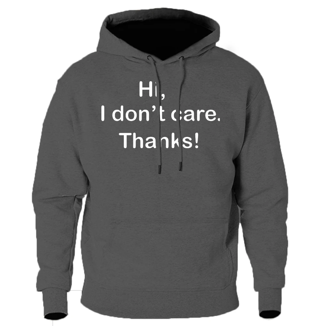 Мужская одежда с капюшоном толстовка Hi I't Care Thank 2020 теплые осенне зимние