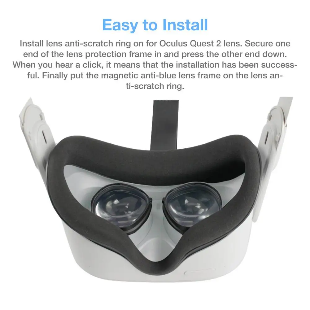 For Oculus Quest 2 VR Magnetic Eyeglass Anti-Blue Lens Frame Quick Disassemble Clip Protection Glasses | Электроника