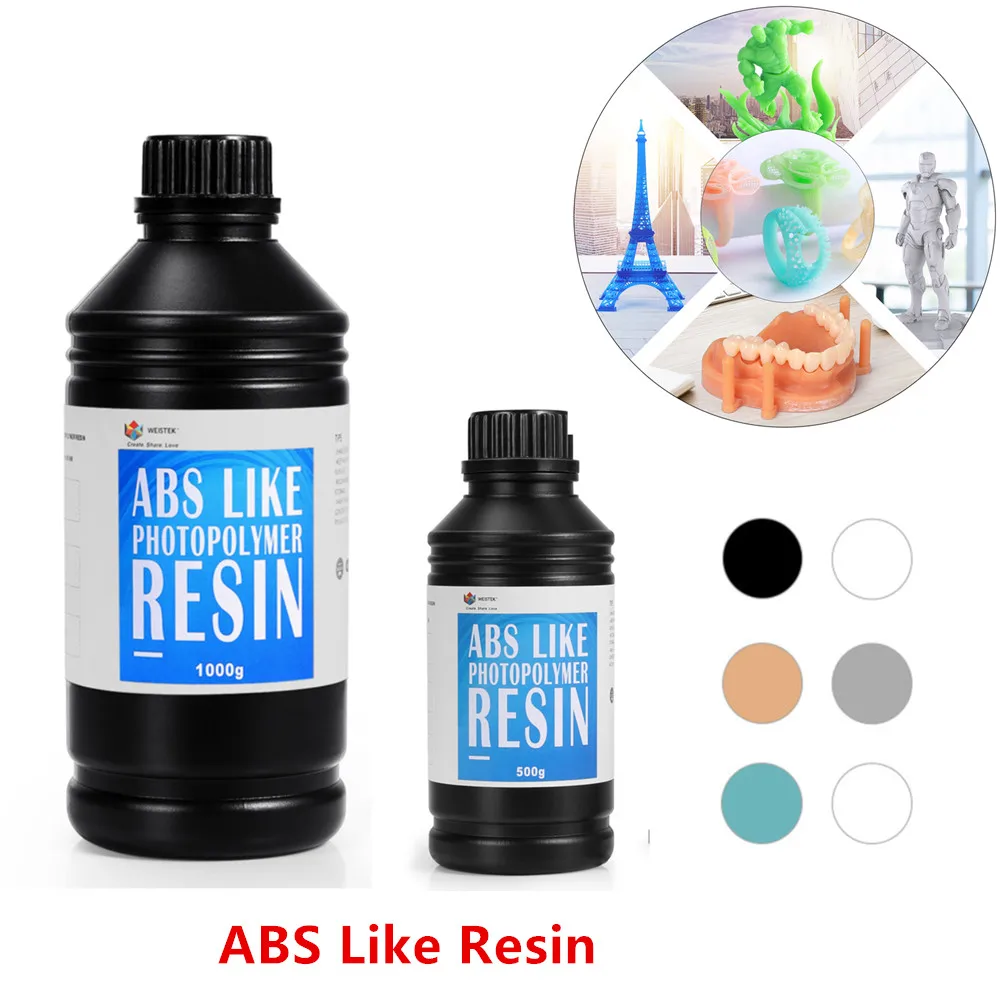 WEISTEK 500 нм 1000 г/г ABS как УФ смола чувствительный фотополимер для Anycubic Photon Mono X Creality LD