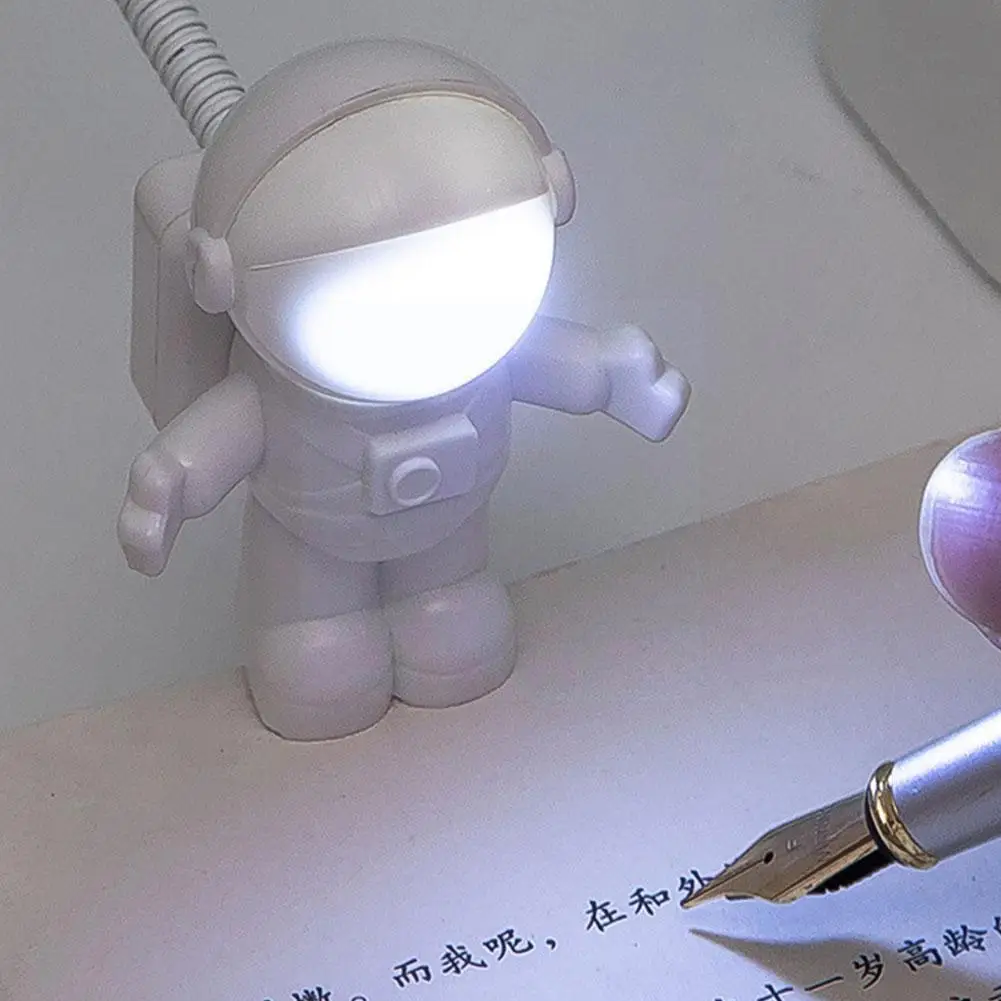 

USB-ночник, светодиодный светильник в виде астронавта, настольная лампа, гибкий светодиодный ночсветильник 5 В, настольная лампа для чтения, д...