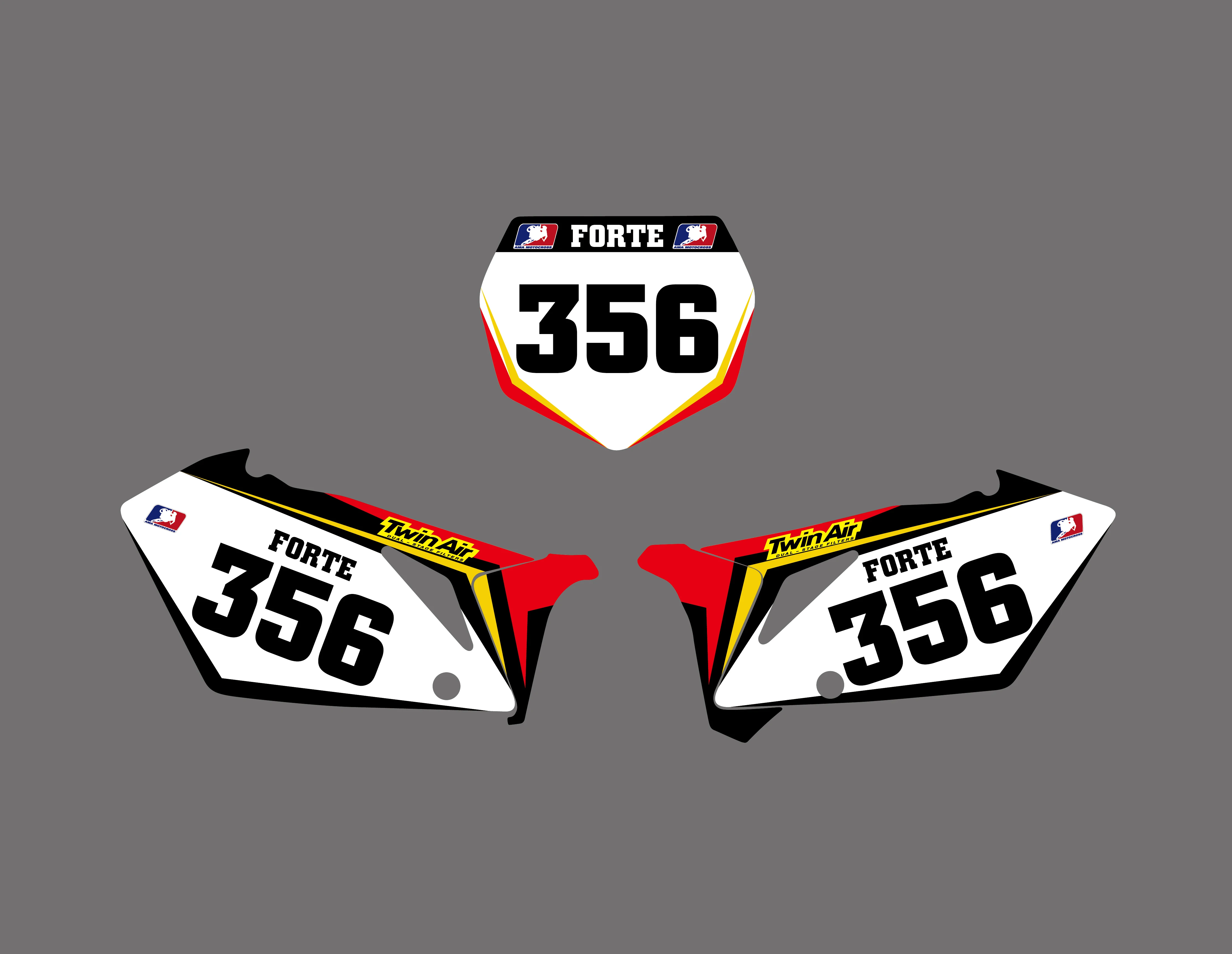 0580 Горячий красный новые наклейки EAM графика Фоновые для Suzuki RMZ450 2007 РМЗ 450|stickers for