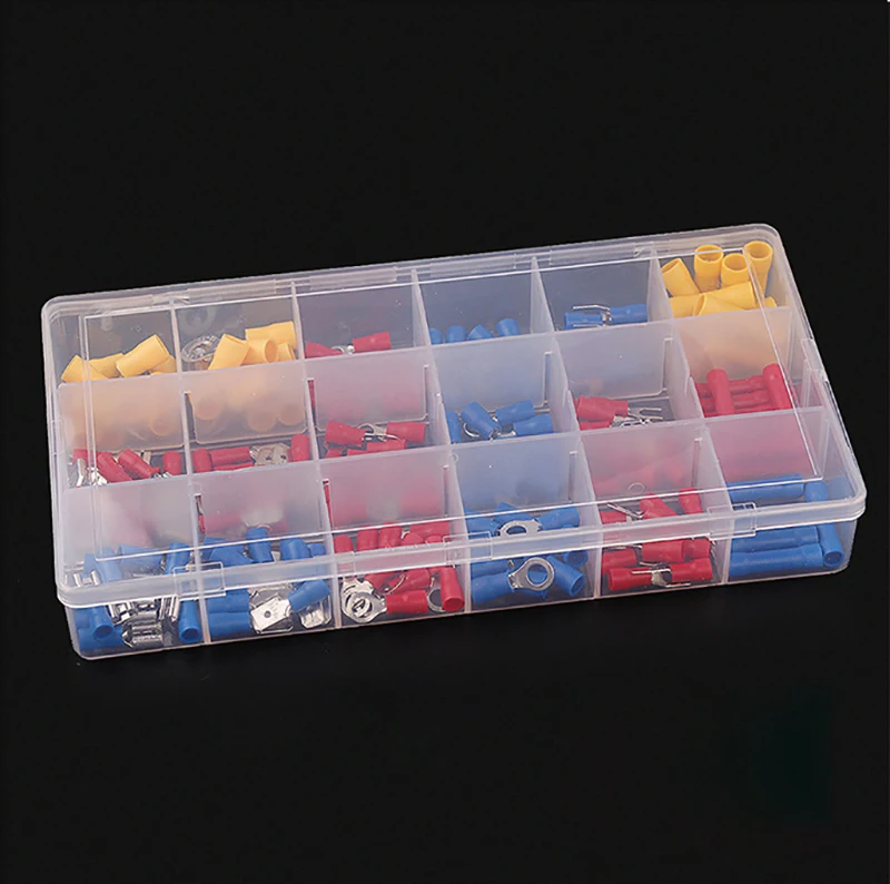 Желтый/красный/синий 175 шт./компл. различные электрические разъемы/обжимные