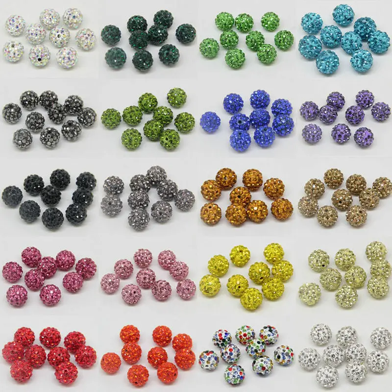 10 шт паве CZ Диско Шар Бусины для изготовления ювелирных изделий Стразы