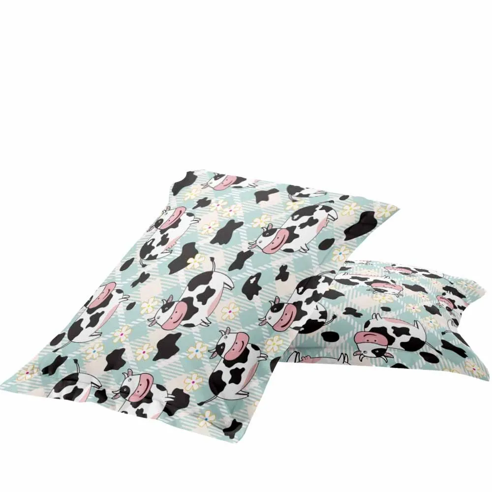 Комплект постельного белья из 2/3 предметов с рисунком молочной коровы