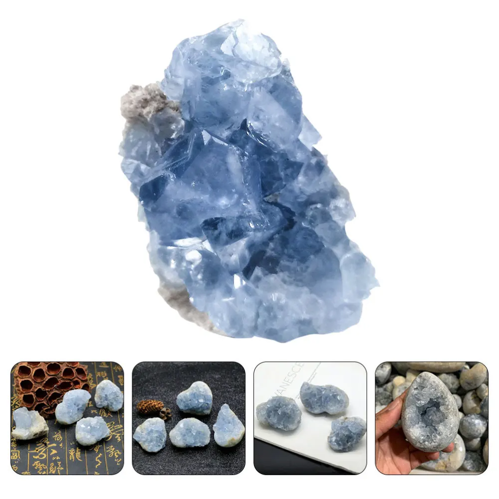 

1pc Natural Ore Stones Celestite Healing Crystal Mineral Specimens Ore