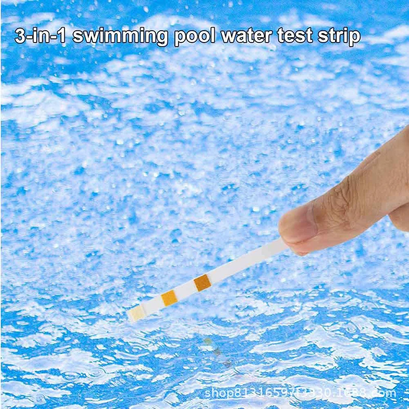 Тестовая Бумага для бассейна 6-в-1 тест-полоска остаточного хлора PH щелочности