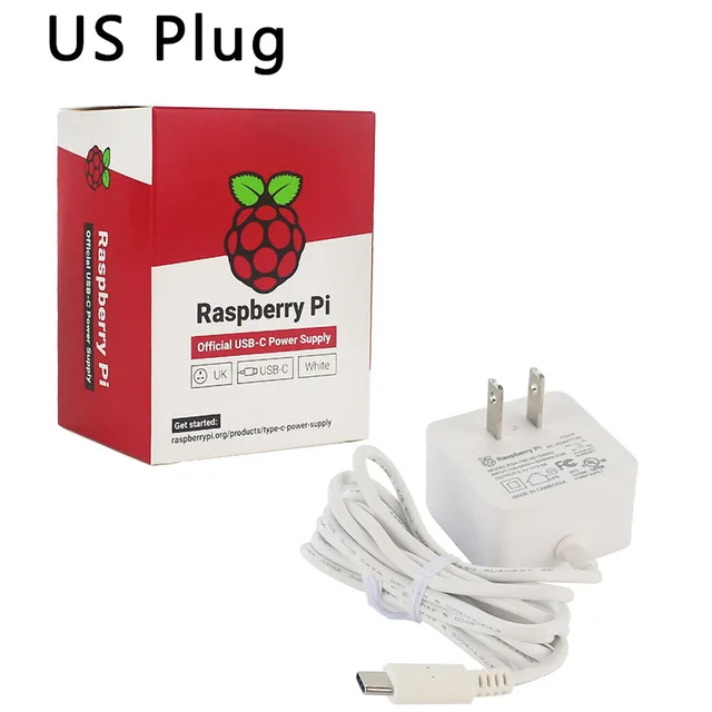 Новинка 2019 официальный источник питания для Raspberry Pi 4 5 1 В 3 А белый/черный адаптер