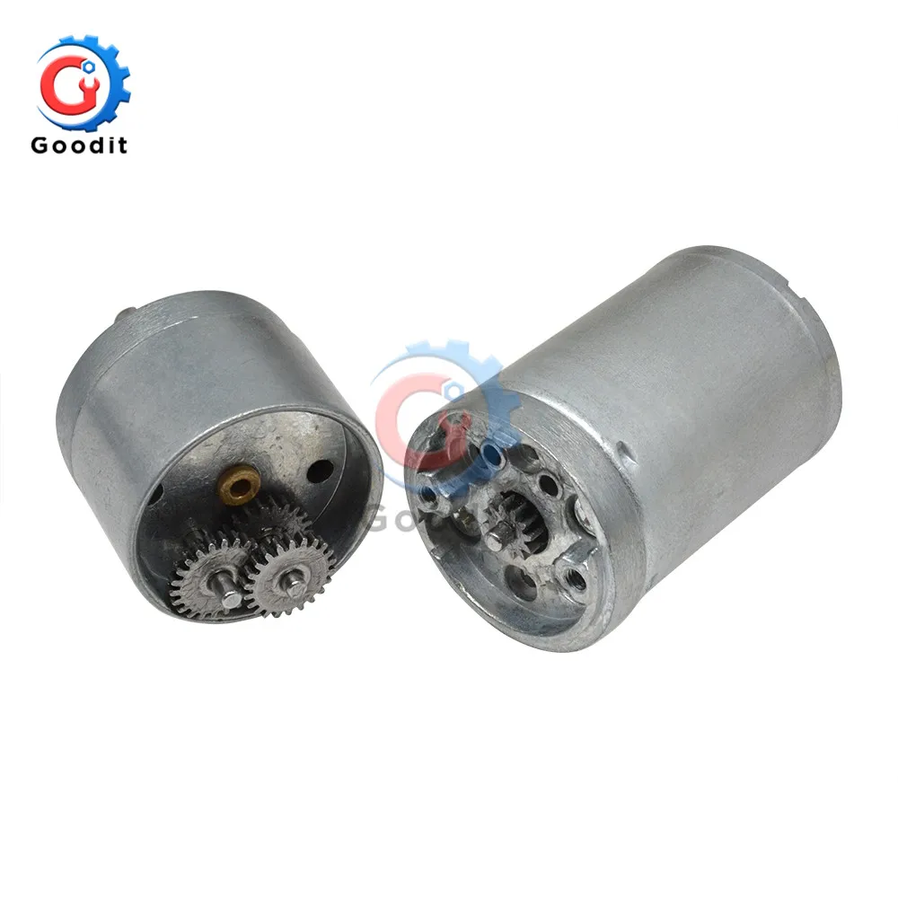 Редукторный двигатель постоянного тока 25GA370 с кодировщиком и низкоскоростным