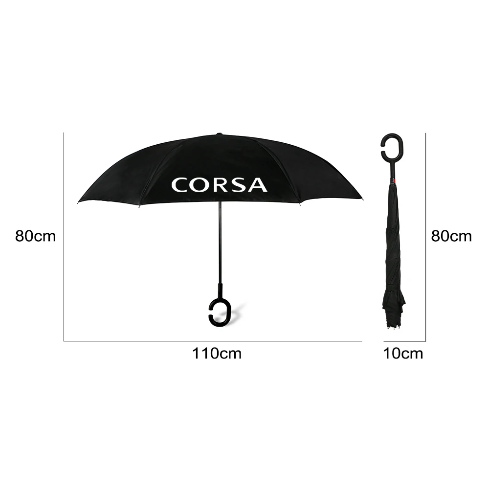 

Inverted Reverse Rainy and Sunny C Shaped Umbrella For Opel Astra Corsa Insignia Mokka OPC Vectra Auto Style DIY Accessories
