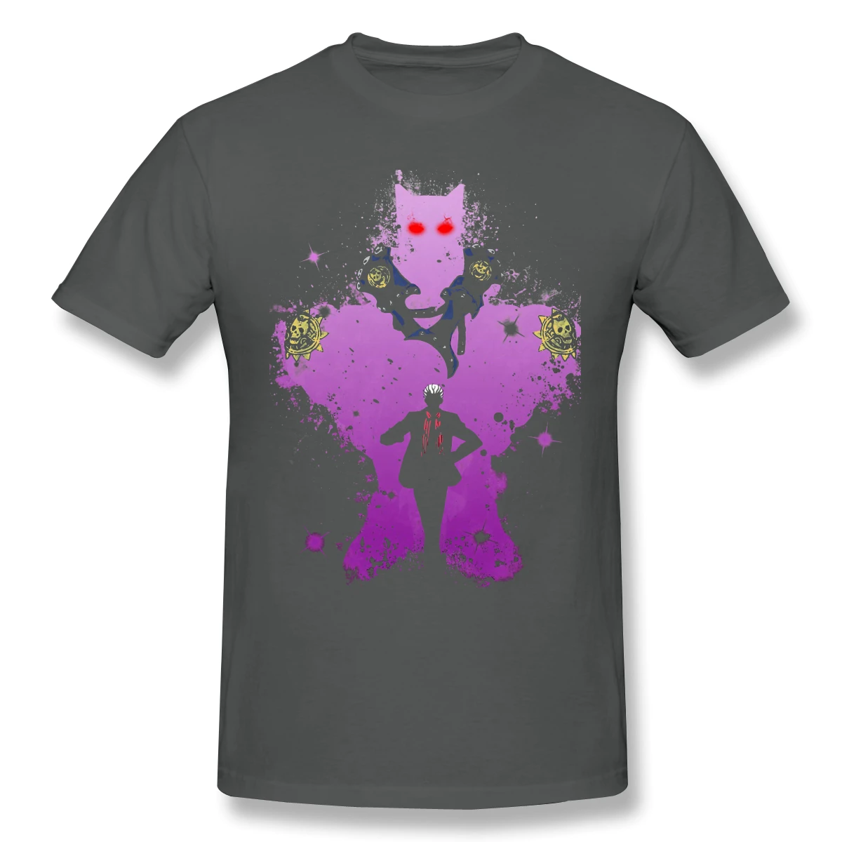 Новая летняя футболка Yoshikage Kira Bite The Dust хлопковая Футболка jojo Необычные