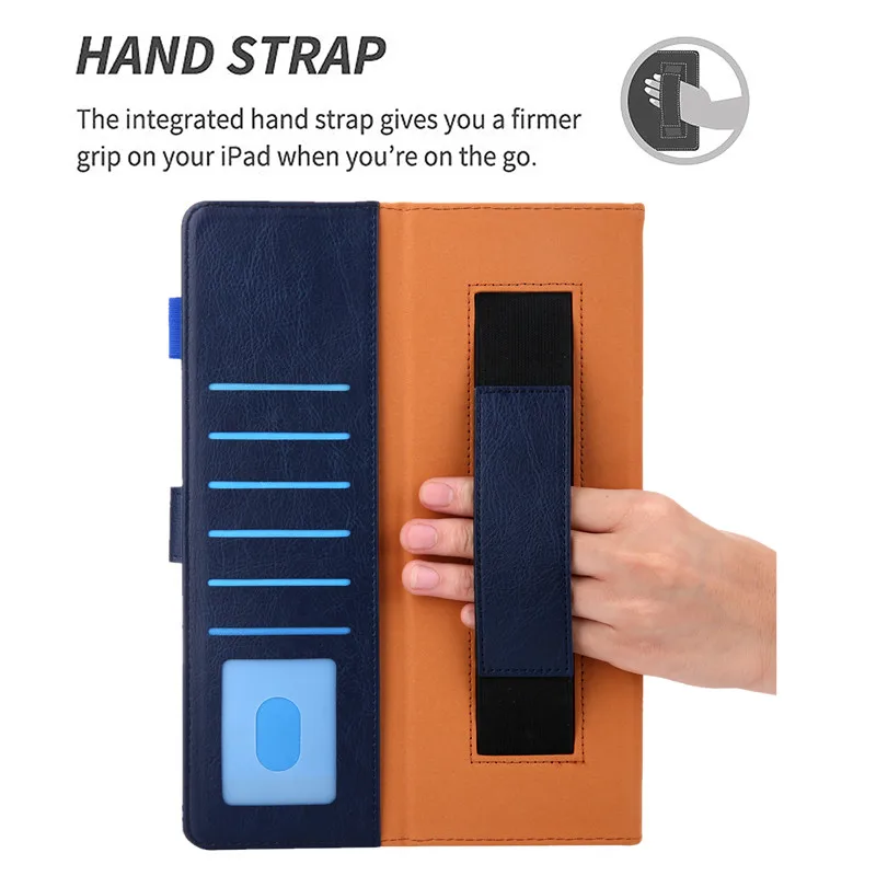 Hand Strap Case For ipad mini 1 2 3 Tablet Luxury TPU Leather Soft Silicone Cover for 4 5 2019 case with pencil holder | Компьютеры и