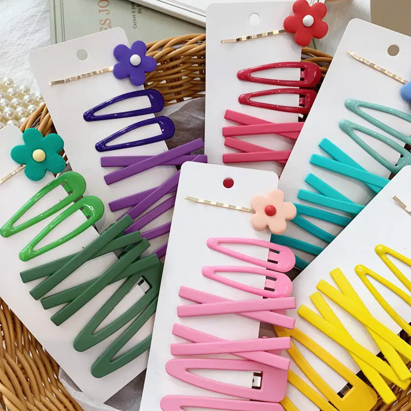 7 шт./компл. женские заколки для волос в виде цветка карамельных цветов милые