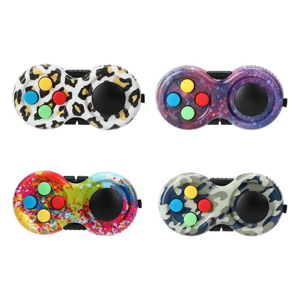 

1pc Fidget Pad Portable Controller Buttons Stress Relief Decompression Toy Keychain Tool Relieve The Stress Tool