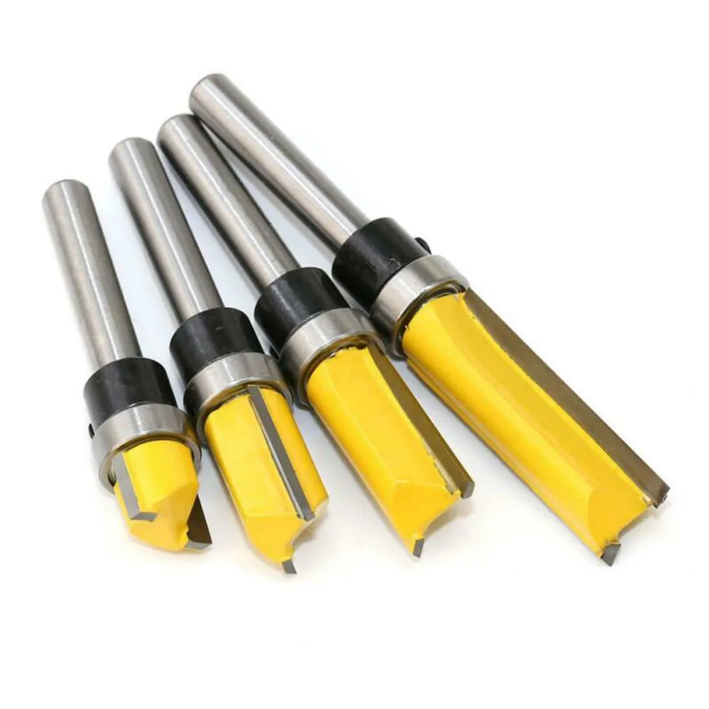 

Flush Pattern Bit Carbide Supply 1pc 1/4inch Shank Router Bits Top Bearing