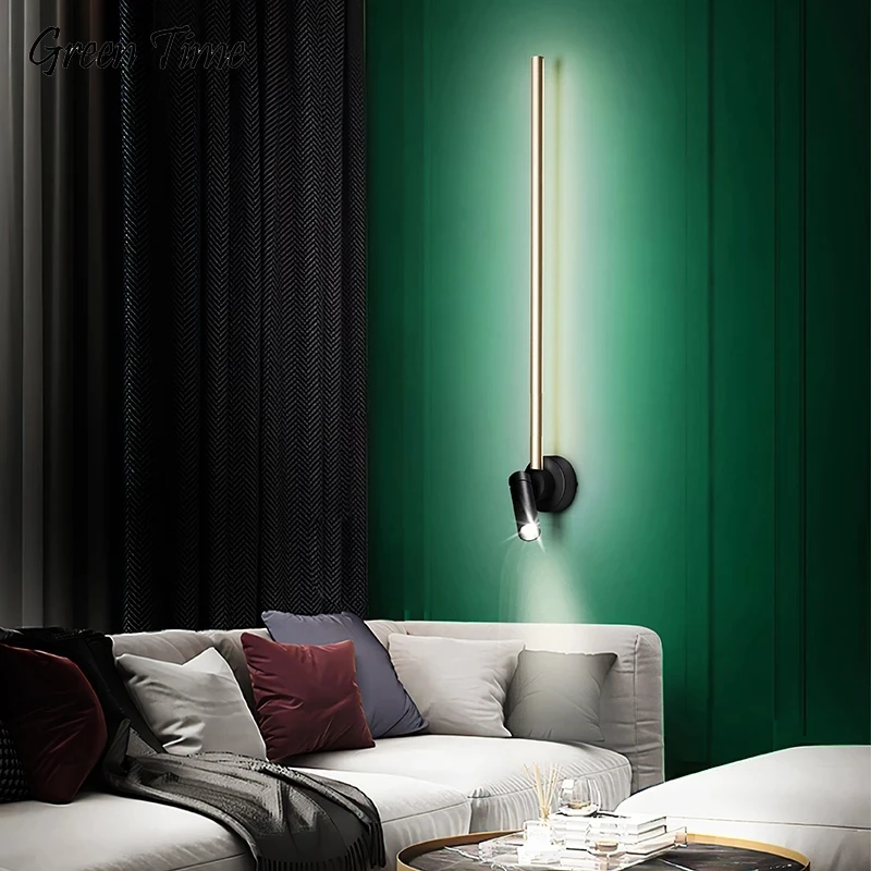 

Настенные светодиодные светильники, Черное золото, для спальни, гостиной, коридора, коридора, кабинета, внутреннего освещения, настенные св...