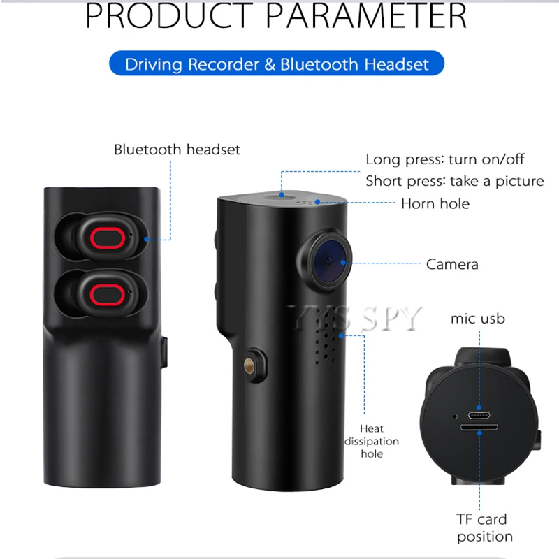 1080P FHD Мини Автомобильный видеорегистратор камера Цифровой для вождения