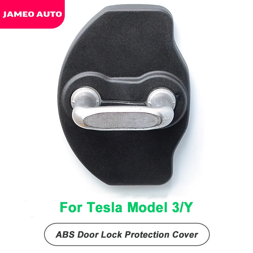 Jameo авто для Tesla модель 3 Y 2020 2021 Автомобильный Дверной замок Защитная крышка