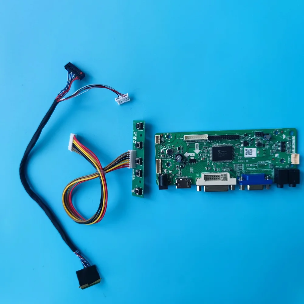 

Комплект для телефона 100/101/200/400/500/503/600, плата контроллера LCD LED 1366X768 VGA HDMI-совместимая аудиопанель DVI, экран