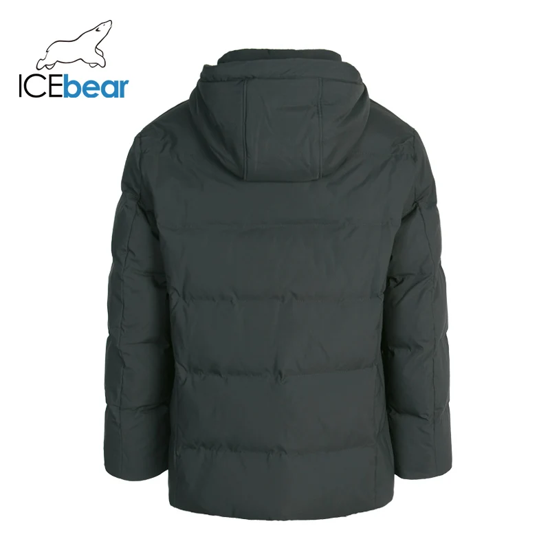 Мужская теплая куртка ICEbear зимняя куртка-парка высокого качества MWD19941I 2019 | одежда