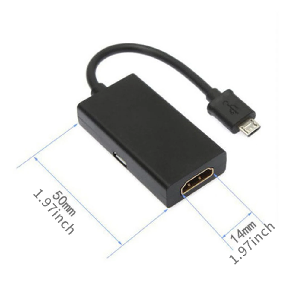 Прочный 5-контактный конвертер для аксессуаров HDTV Mini Micro USB совместимого HD 1080P