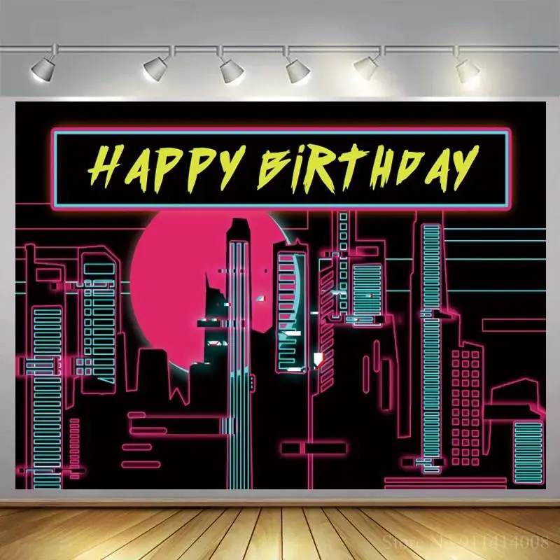 

Count Down Board Happy Birthday Musical Theme Backdrops Photography Sweet 18TH 20th Party Poster Photo Background For Photophone