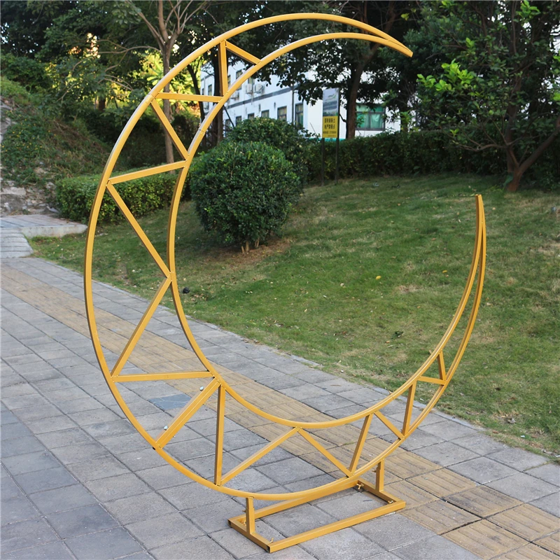 Луна Свадьба Арка вечерние НКА фон стенд металл железный архид Декор Цветы